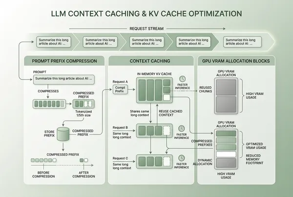 Slashing Inference Costs: Context Caching, Prompt Compression, and KV-Cache Reuse