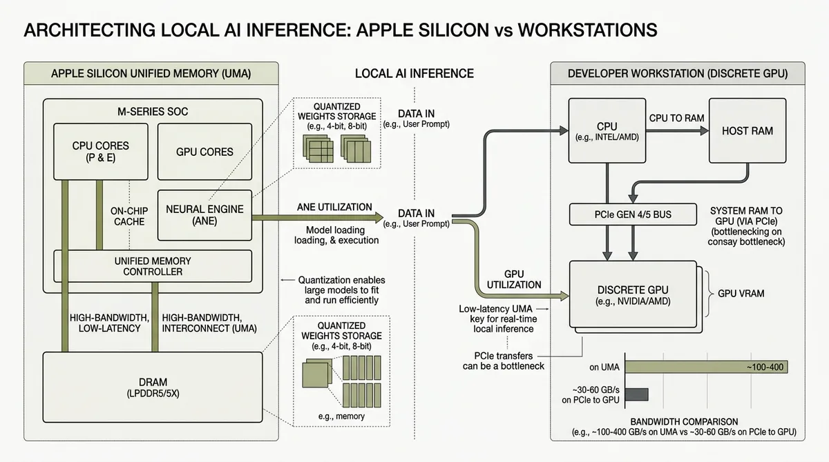 Local AI inference architecture diagram